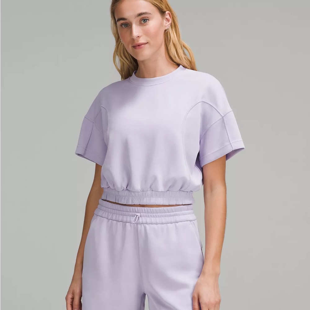 Lululemon Athletica Light Purple Short Sleeve Top